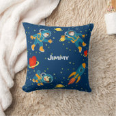 Kinder Astronauten houden van ruimtevaart Kussen (Deken)