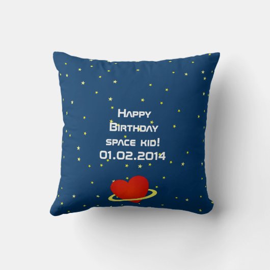 Kinder Astronauten houden van ruimtevaart Kussen (Achterkant)