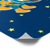 Kinder Astronauten houden van Ruimtevaart Poster (Hoek)