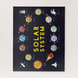 Kinder astronomieplanten Astronaut Solar System Legpuzzel