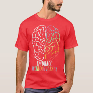 Kinder autisme Awareness Adhd T-shirt Embrace Neur