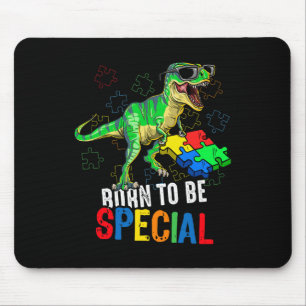 Kinder Autisme Awareness Dino Autistic Toddler Boy Muismat