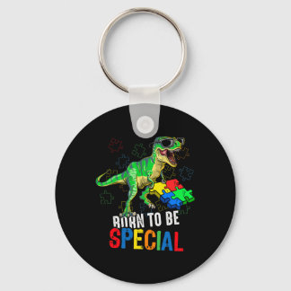 Kinder Autisme Awareness Dino Autistic Toddler Boy Sleutelhanger