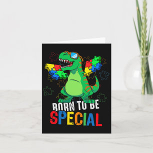 Kinder Autisme Awareness Dino Toddler Boys Dinosau Kaart