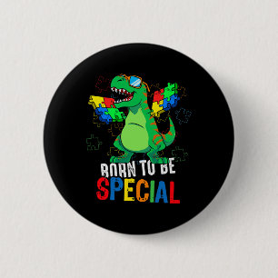 Kinder Autisme Awareness Dino Toddler Boys Dinosau Ronde Button 5,7 Cm
