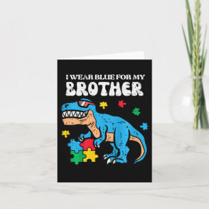 Kinder Autisme Bewustzijn Blauw Voor Mijn Broer Tr Kaart