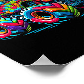 Kinder Autisme Bewustzijn Monster Truck Puzzel Aut Poster (Hoek)