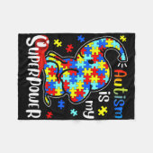 Kinder autisme is mijn Superpower Schattigee olifa Fleece Deken (Voorkant (Horizontaal))