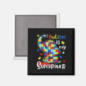 Kinder autisme is mijn Superpower Schattigee olifa Magneet (Voorkant / Achterkant)