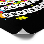 Kinder autistische meisjes houden ervan om autisme poster (Hoek)