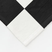 Kinder auto blauw geruite vlag naam deken (Hoek)