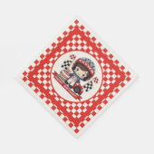 Kinder autocoureur jarig servet (Hoek)