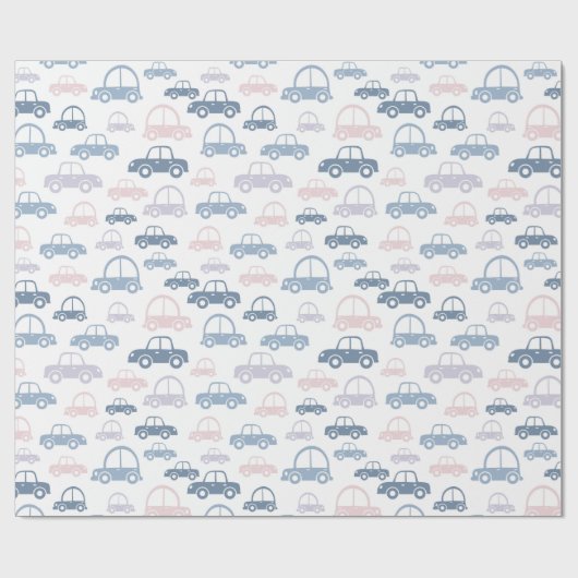 Kinder auto's cadeaupapier (Vlak)