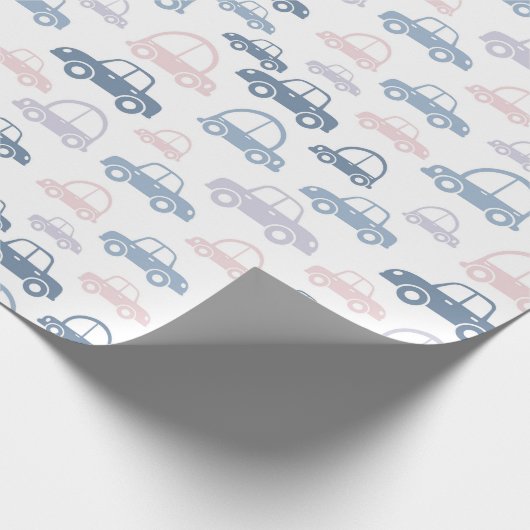 Kinder auto's cadeaupapier (Hoek)