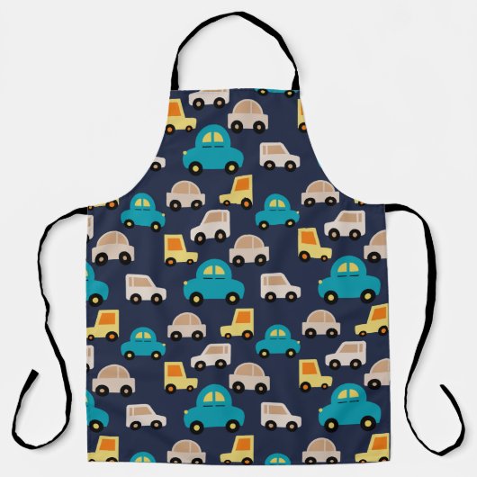 Kinder auto's schort (Voorkant)