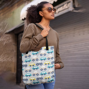  kinder auto's tote bag