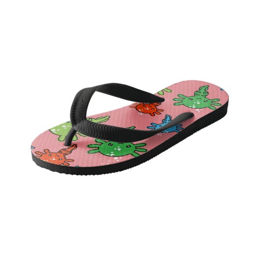 Kinder Axototl Salamander Kinder Teenslippers (Schuin)