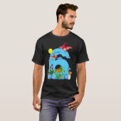 Kinder B-dag voor 6-jarige meisjes Jongen Dinosaur T-shirt (Voorkant volledig)