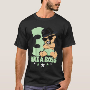 Kinder Baby 3e verjaardag Jongen Meisje 3 jaar als T-shirt