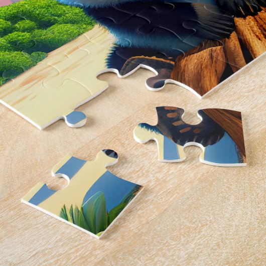 Kinder Baby Pandas Jigzaag Puzzle - Tropisch Legpuzzel (Zijkant)