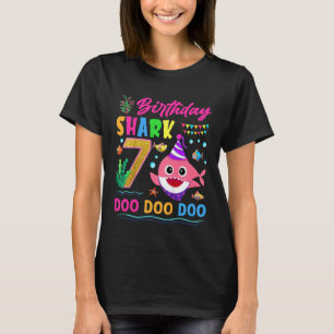 Kinder Baby Schattigee haai 7e verjaardag jongen m T-shirt