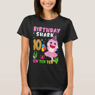 Kinder Baby Schudhaai 10e verjaardag Jongen Girl 1 T-shirt