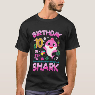 Kinder Baby Schudhaai 10e verjaardag Jongen Girl 1 T-shirt