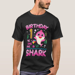 Kinder Baby Schudhaai 1e verjaardag Jongen Meisje T-shirt