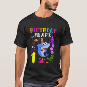 Kinder Baby Schudhaai 1St Birthday Boy Girl 1 jaar T-shirt