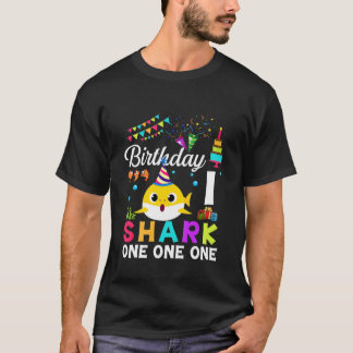 Kinder Baby Schudhaai 1St Birthday Boy Girl 1 jaar T-shirt