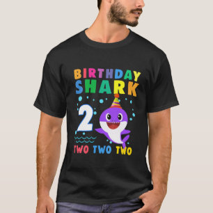 Kinder Baby Schudhaai 2e verjaardag Jongen Meisje  T-shirt