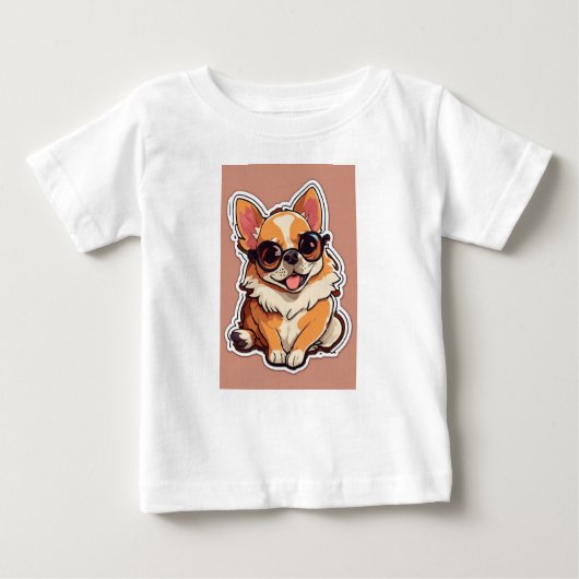 KINDER, BABY-TSHIRT, BABY-STIJL, BUNNY-DESIGN-DOEK (Voorkant)