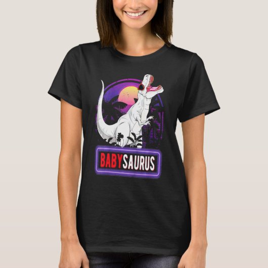 Kinder Babysaurus T Rex Dinosaur Baby Saurus T-shirt (Voorkant)