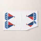 Kinder badstoelkleerset - Rode / blauwe zeildoeken Bad Handdoek (Handdoek)