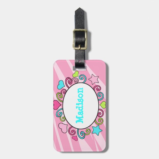 Kinder bagage rugzak Label Bagagelabel (Voorkant verticaal)