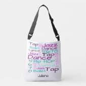 Kinder balletdansdansen op maat crossbody tas (Voorkant)