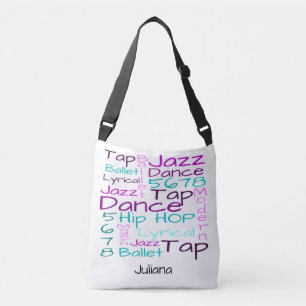Kinder balletdansdansen op maat crossbody tas
