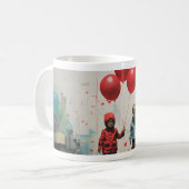 Kinder ballon koffiemok (Voorkant links)