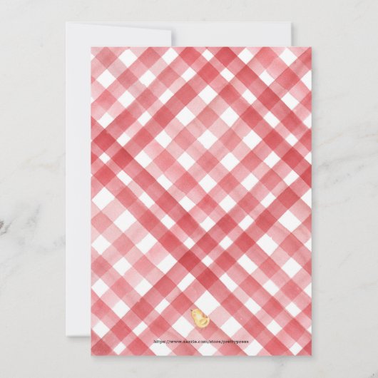 Kinder Barnyard Verjaardag Uitnodiging (Achterkant)