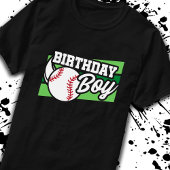 Kinder Baseball Birthday Party Birthday Boy T-shirt