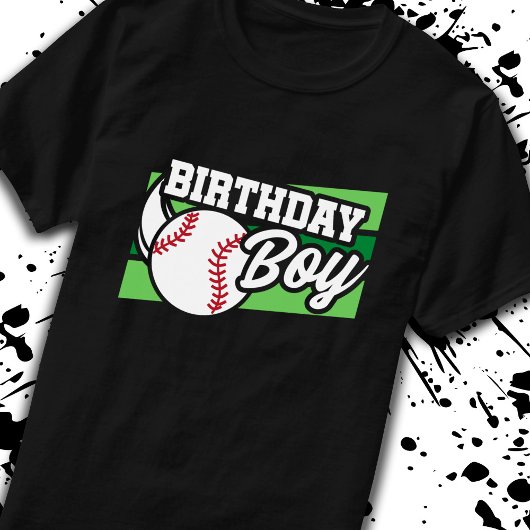 Kinder Baseball Birthday Party Birthday Boy T-shirt