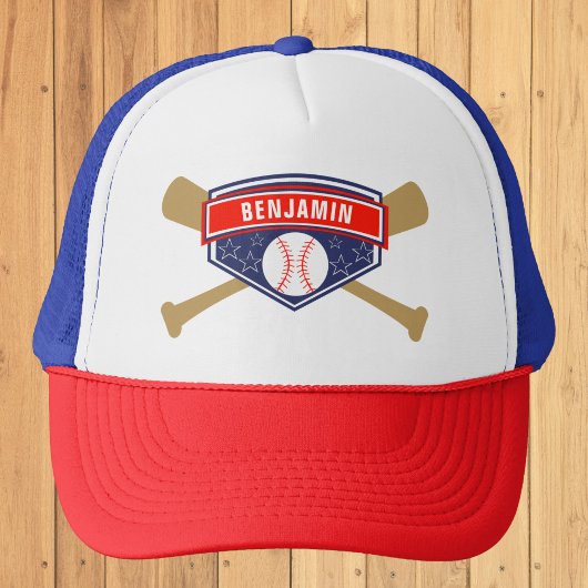 Kinder Baseball Persoonlijke naam Trucker Pet