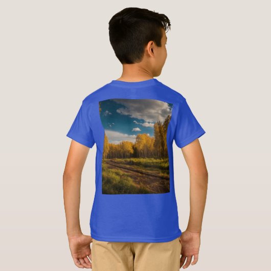 Kinder basic T-shirt – За гармон и ю и м и р (Achterkant volledig)