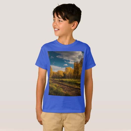 Kinder basic T-shirt – За гармон и ю и м и р (Voorkant volledig)