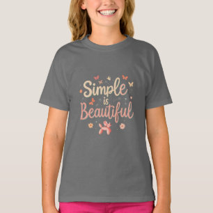 Kinder basic T-shirt - Eenvoudig is mooi