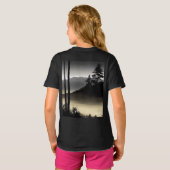 Kinder basic T-shirt met gedurfde zwart-witte cann (Achterkant volledig)