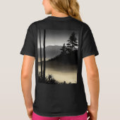 Kinder basic T-shirt met gedurfde zwart-witte cann (Achterkant)