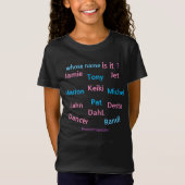 kinder Basic T-shirt met Namen bY #MMetropolim (Voorkant)