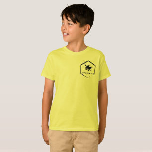 Kinder basis geel shirt met onze Sweet Bee logo