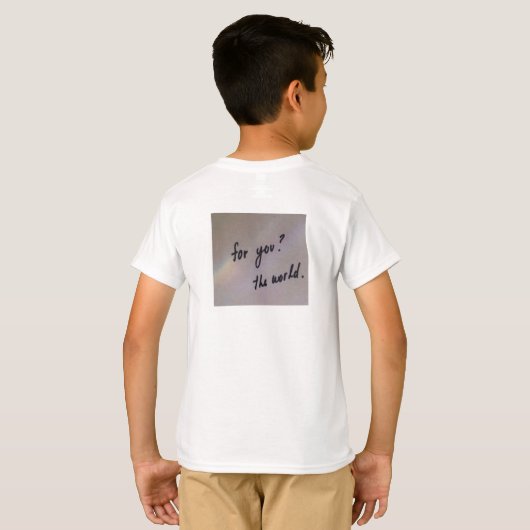Kinder basis T-shirt (Achterkant volledig)